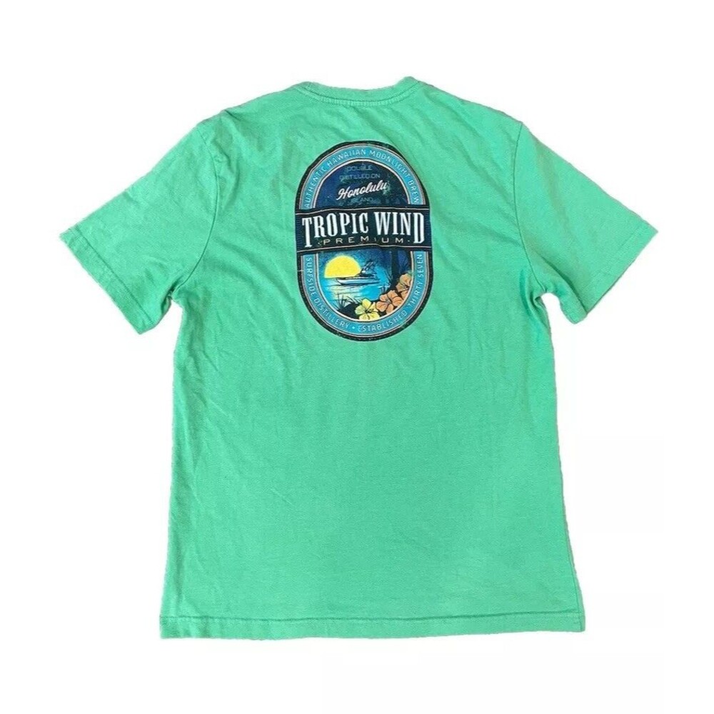 IZOD Saltwater Men's Casual Relaxed Classics T-Shirt Size Medium Tropic Wind